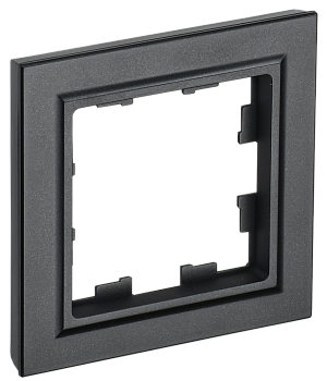 Рамка 1-местная BRITE РУ-1-БрЧ черный IEK