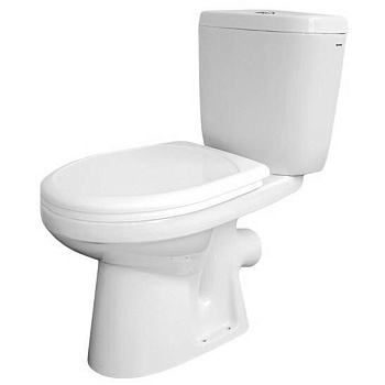 Унитаз-компакт АНИМО с сидением дюропласт ,  горизонтальный.2 режима арматура