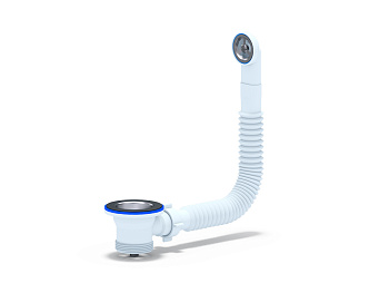 Перелив "АНИ" для мойки 1 1/2"с круглым корпусом/N120