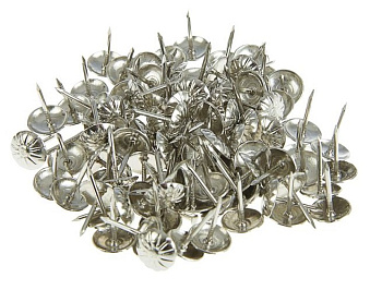 Гвозди декоративные фактурные 10*18мм, 50шт, хром