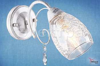 Бра 12353-6.2-01 E14 40w, белый/золото