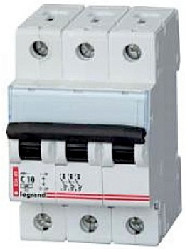 Автомат LEGRAND LR 3P  6A 6кА/сер.С