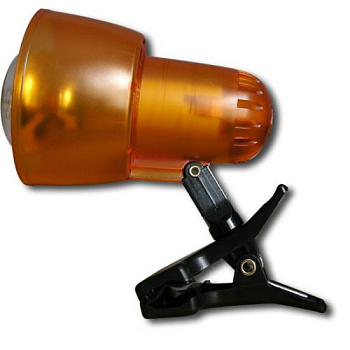 Светильник КТ034В прозрачно-оранжевый прищепка.Е27 60Вт