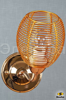 Светильник настенный 12575/1А GD E14 60W золото