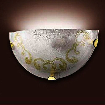 Rika/079/Бра бел/золото 1/2 d-300мм Е27*100Вт