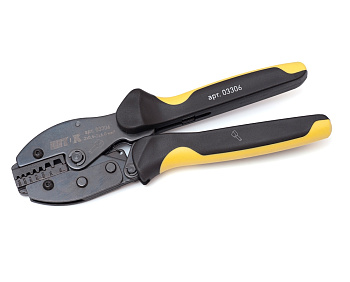 03306 Клещи для опрессовки изолированных втулочных наконечников (трапеция)2х0,5-2х6 мм²*