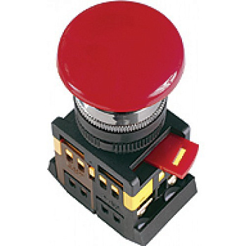 Кнопка-Гриб с фиксацией красная АЕAL-22/1з1р d22мм /ИЭК/TDM
