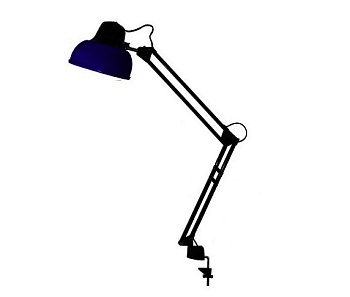 Светильник "Бета-К" 60Вт Е27 металлическая струбцина фиолетовый