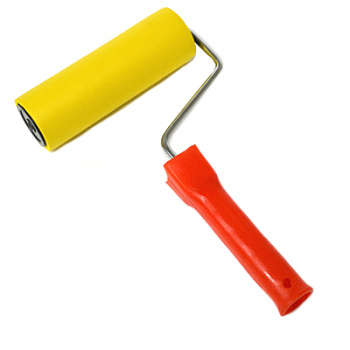 Валик прижимной полиуретановый с рукояткой, ось 6мм,150мм/04-9-215