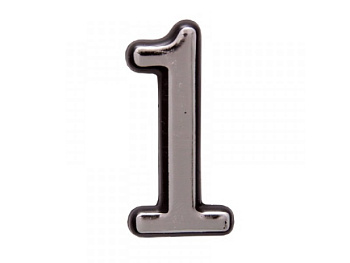 Цифра "1" Хром