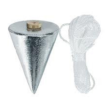 Отвес малярный "Конус", длина шнура 5 м, 200г/14-3-102