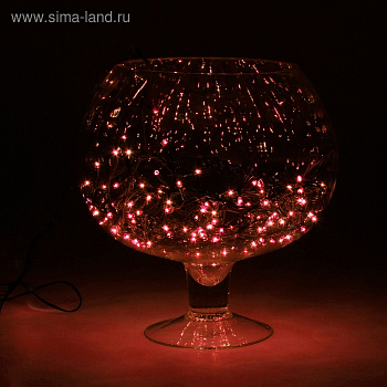 Гирлянда "метраж"  5м красный уличная LED -52-220V контроллер 8реж.