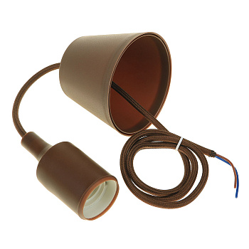 Патрон декор со шнуром коричневый/1м***