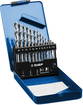 Набор сверел по металлу ЗУБР 13шт (1,5-6,5мм), Р6М5/29625-Н13