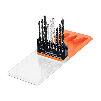 Набор сверл комбинированный (бетон, металл, дерево)5,6,8мм, 9шт SPARTA