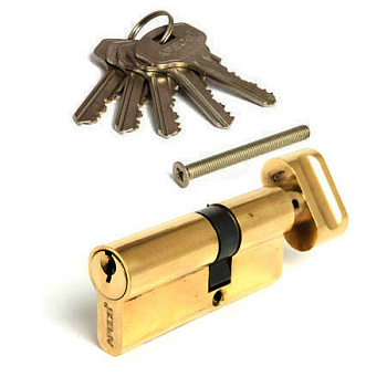 Цилиндровый механизм 70-ZС/ключ-завертка/латунь