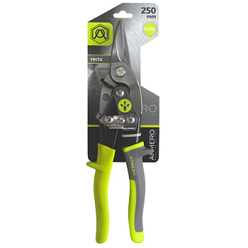 ARMERO Ножницы по металлу, 250 мм, прямые, сталь/А521/251