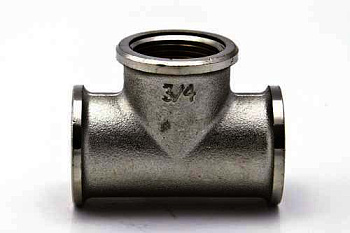 Тройник  3/4"  ВР никель /130