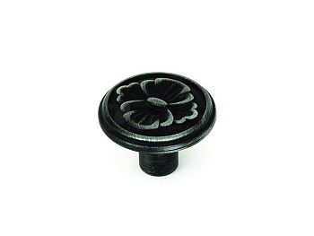 Ручка-кнопка FB-025 Валмакс, старое серебро