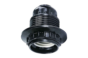Патрон резьбовой с 1-м кольцом Е27/черный/ AB7SPBEAY  