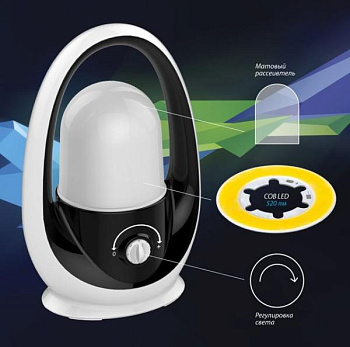 Фонарь Кемпинг Космос 6012HWLED аккумулятор 4V2Ah led8w 520lm регулировка яркости