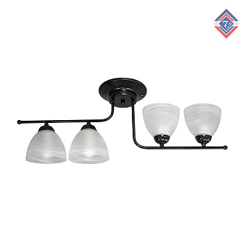 Люстра потолочная ПЕТРАСВЕТ S2416-4, 4хЕ27 макс. 60Вт