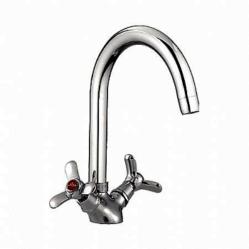 Смеситель LEDEME для кухни, цинк, керамическая кран-букса  (L220)/4312