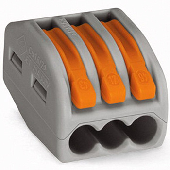 Клемма универсальная 3*0,08-4/2,5мм2 серая