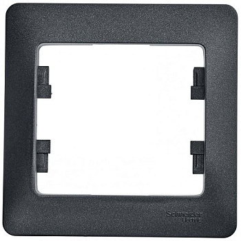 Рамка 1 постовая GLOSSA антрацит  GSL000701