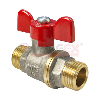 Кран шаровый для воды Valfex 1/2* Н/Н бабочка 