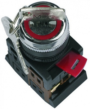 Переключатель AKS-22 с ключом на 2положения (I-O) 1з1р/TDM