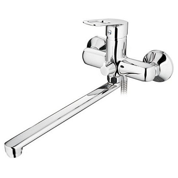 Смеситель LEDEME для ванны с длинным изливом, цинк, керамический картридж d=35 /L2228-B