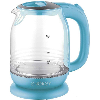 Чайник электрический 1.7 л ENERGY E-294 стекло пластик цвет черный