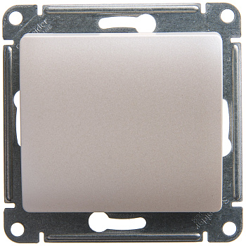 Выключатель одноклавишный GLOSSA перламутр сх.1  GSL000611