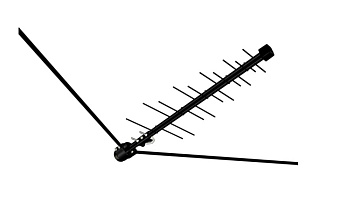 Антенна уличная Дельта Н311А.01 12V б/к (активная, МВ-ДМВ, с б/п, 20-27,5 дБ, пакет)