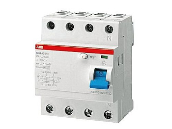 УЗО АВВ F204 63А/300мА