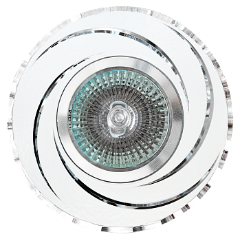 Светильник точечный MR16 белый с алмазной нарезкой/FT9956***