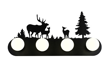 Настенный светильник Escada 590/4 E27*40W Black