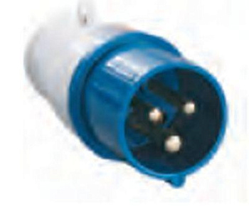 Вилка 3-х штыревая 16А 2P+РE/013/ИЭК/TDM