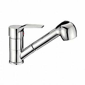 Смеситель  LEDEME для  кухни с вытягивающейся лейкой, латунь, керамический картридж d=40 /L6063