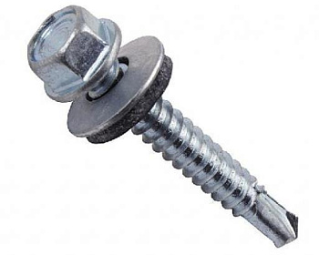 Кровельный шуруп 5,5*32 с буром цинк