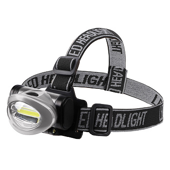 Фонарь налобный, трехрежимный 3Вт, 3*ААА, поворотный, сверхлегкий, СОВ REXANT