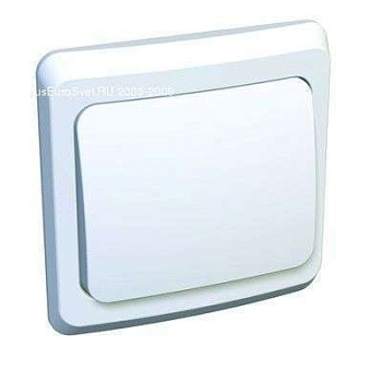 Переключатель 1-клавишный скрытой установки белый/Этюд/BC10-004B