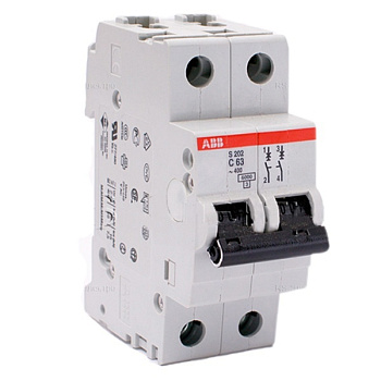 Автомат АВВ  2П  63А S202 6кА/сер.С