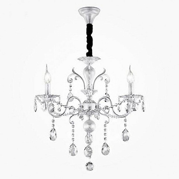 10064/3 подвесной светильник/белый с серебром Strotskis