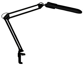 Светильник ДЕЛЬТА 11Вт 2G7 струбцина металл без подставки, черный