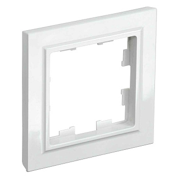 Рамка одноместная BRITE белая РУ-1-БрБ