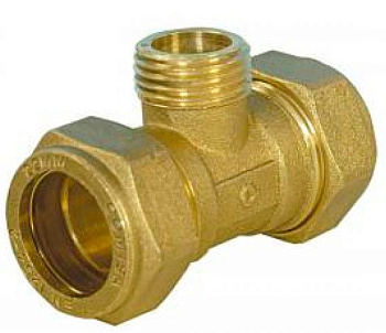 Тройник для меди  15*1/2"Н.Р /133