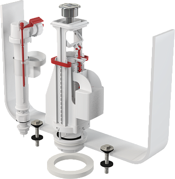 ALCADRAIN Арматура для смывного бачка, нижний подвод, 2-х уровневая /SA 08AS