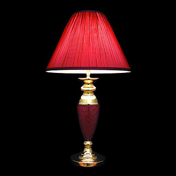 008/настольный светильник WA/1T MRD арматура +колпак(бордо) мал.